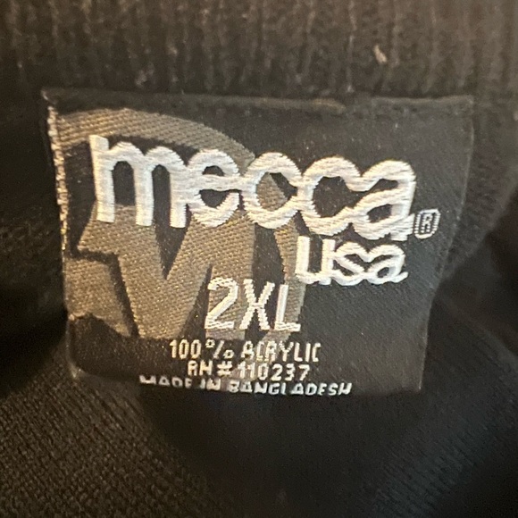 Mecca Men’s Black Sweater in Size 2XL - Picture 6 of 7